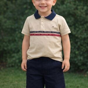 Tommy Hilfiger Toddler Size 4T 2 Pc Set. Polo Shirt & Shorts